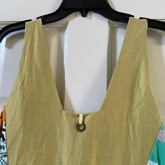 Save the Queen Asymmetrical Hem Abstract Print Sleeveless Dress XL - Picture 10 of 13